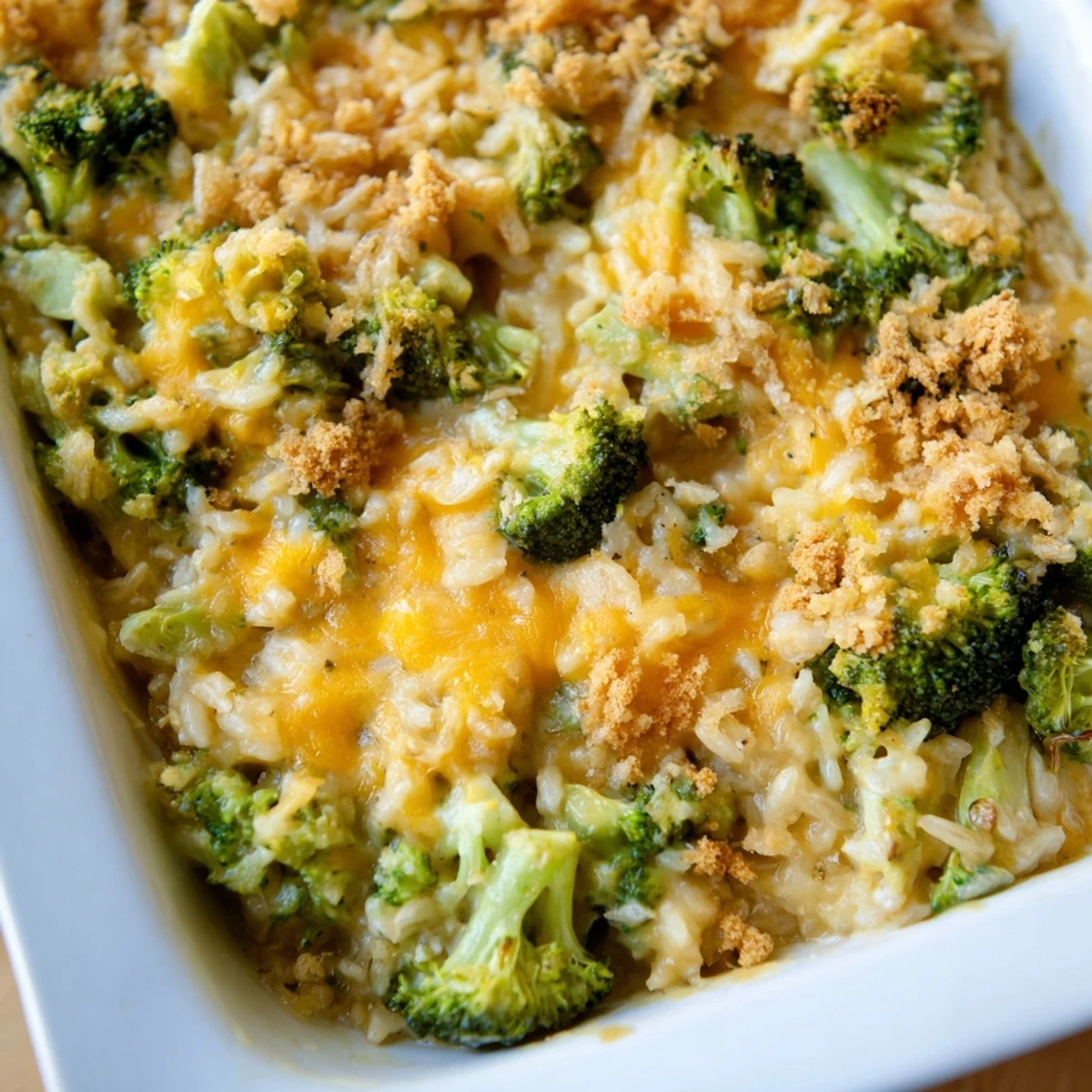 Cheesy Broccoli Rice Bake
