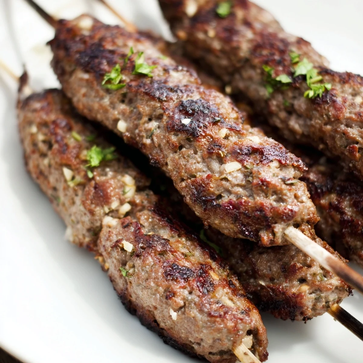 Deliciously seasoned Iraqi Kebab Tikka, perfectly charred on the outside and wonderfully flavorful.
