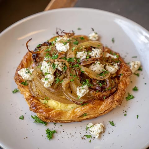 Caramelized Onion Goat Cheese Tart
