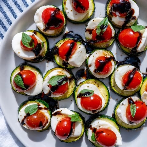 Zucchini Caprese Bites