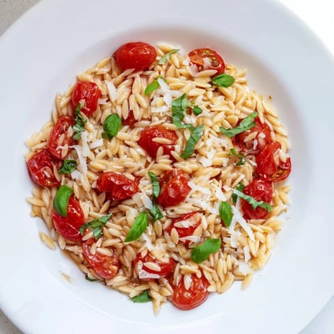 Orzo Tomato Parmesan Dish