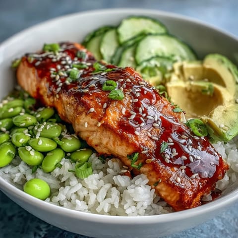 Honey Sriracha Salmon Bowl