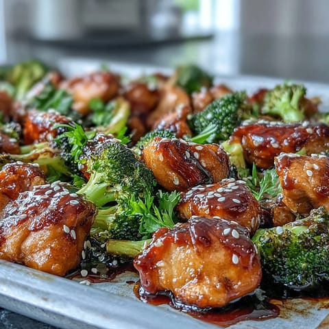 Sheet Pan Teriyaki Chicken Broccoli