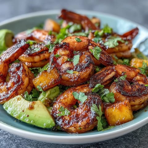 Grilled Shrimp Mango Avocado Salad