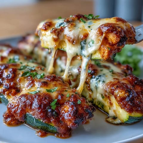 Keto Chicken Enchilada Zucchini Boats