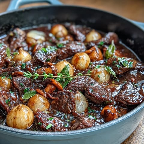 Wild Mushroom Beef Bourguignon