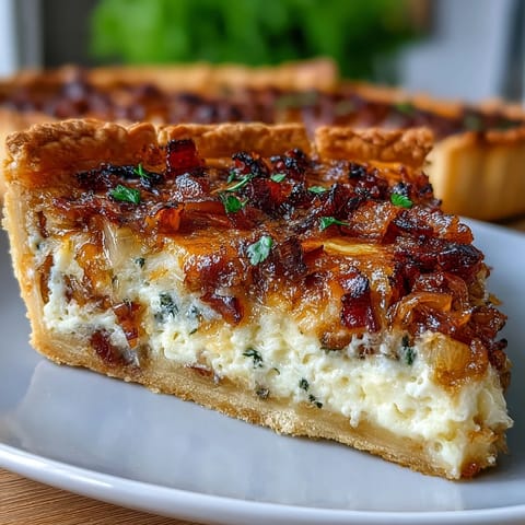 Caramelized Onion Bacon Quiche