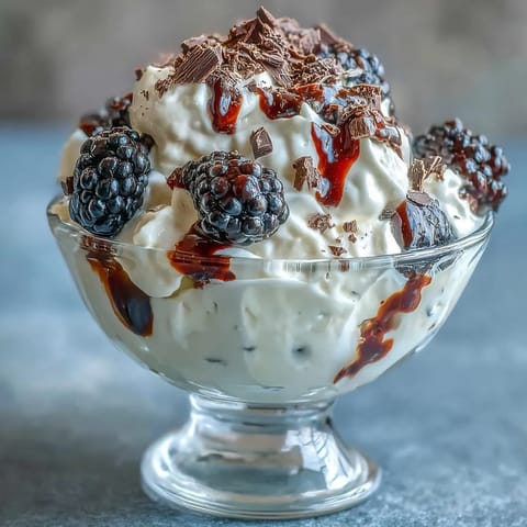 Fluffy Yogurt Berry Sundaes