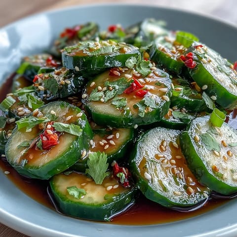 Asian Cucumber Salad Sesame