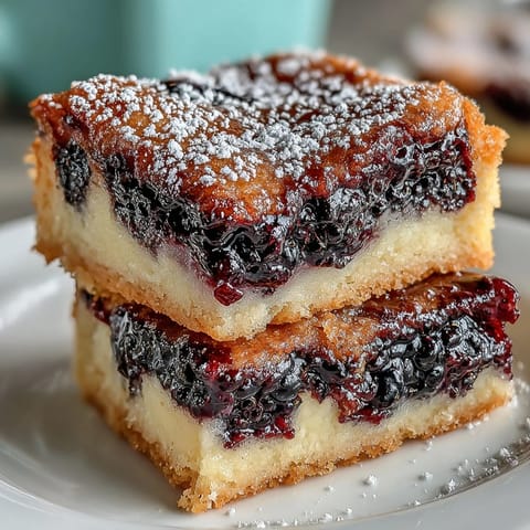 Gorgeous blackberry lemon bars, swirled with vibrant berry and baked on buttery shortbread.