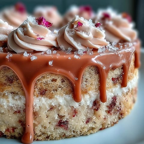 Elegant Bridal Shower Rosé Velvet Cake, perfect for celebrations.