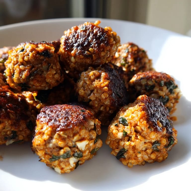 Close-up of freshly grilled Turkish Köfte, beautifully charred and served with a vibrant salad.