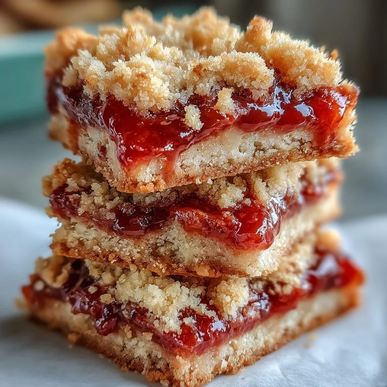 Chewy Guava Jam Bars with a sweet guava swirl, perfect for a tropical dessert or coffee break.