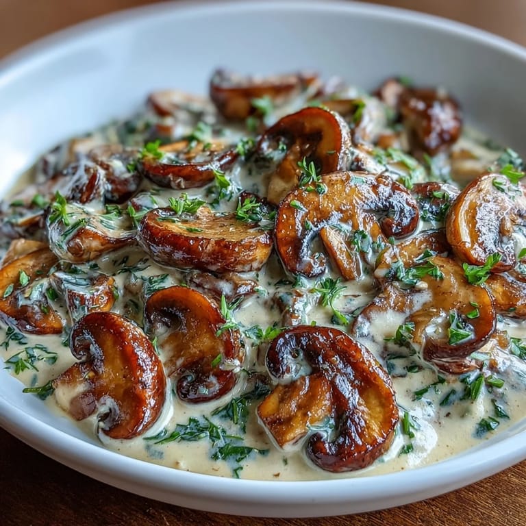 Savory plant-based mushroom stroganoff with tender brown rice and rich, dairy-free gravy.  