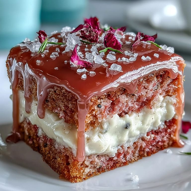 Taste this Bridal Shower Rosé Velvet Cake, beautifully frosted.